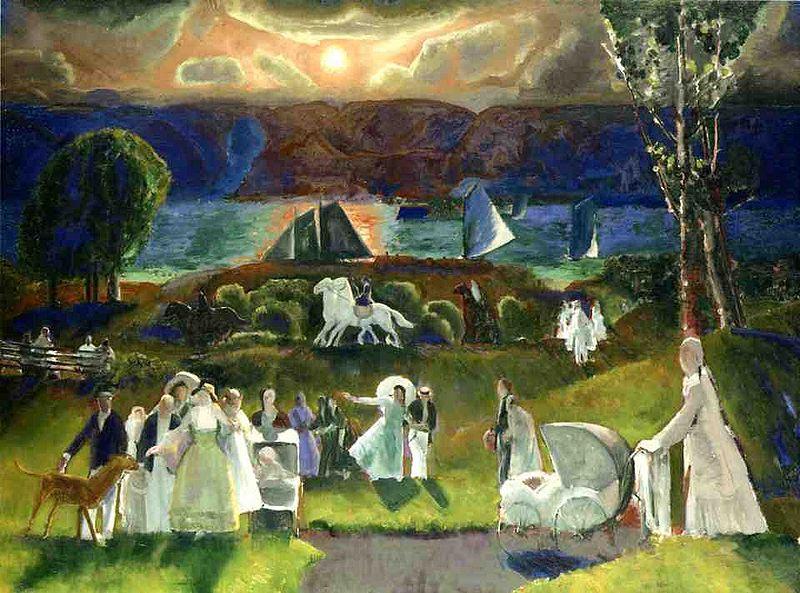 George Wesley Bellows Summer Fantasy Norge oil painting art